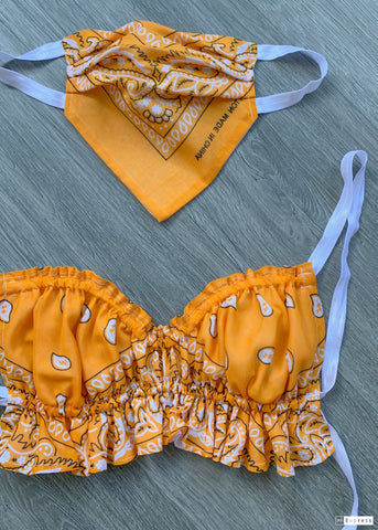 Butterfly Top - Marigold Bandanna