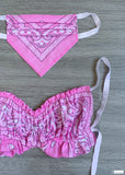 Butterfly Top - Pink Bandanna