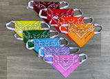 Butterfly Top - Yellow, Orange, Green, Blue or Purple Bandanna