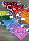 Butterfly Top - Yellow, Orange, Green, Blue or Purple Bandanna